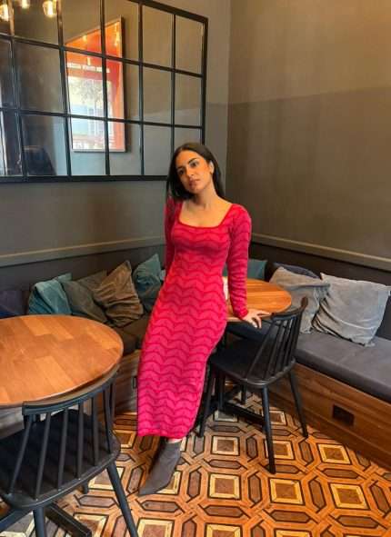 Vestido Doménica - Magenta & Rojo